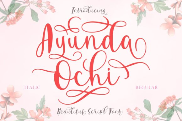 Ayunda Ochi: A Versatile Script Font for Editorial Design