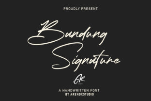 Bandung Signature: A Modern Script Font for Editorial Design