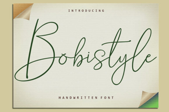 Bobistyle: A Handwritten Font for Elegant Editorial Design