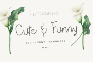 Discover Cute Funny: A Charming Handwritten Font for Editorial Design