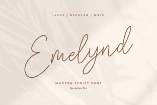 Emelynd: A Handwritten Font for Elegant Branding