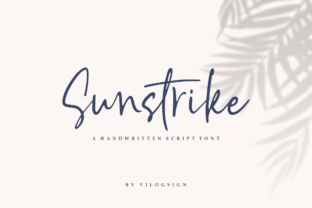 Enhance Your Brand with Sunstrike: A Premium Script Font