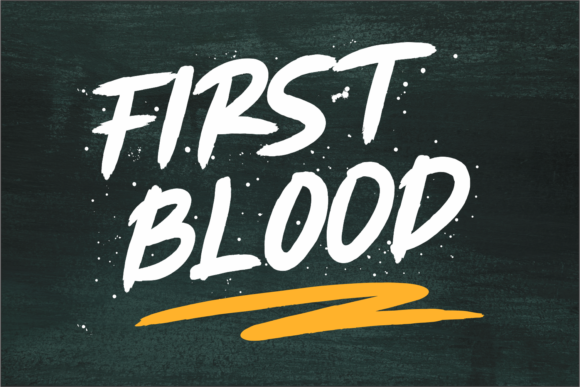 First Blood: A Versatile Handwritten Font for Editorial Design