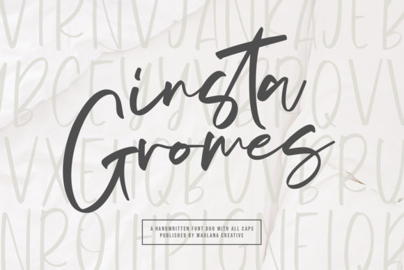Insta Gromes: A Handwritten Font for Editorial Charm