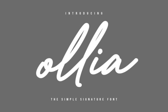 Ollia: A Handwritten Font for Creative Branding